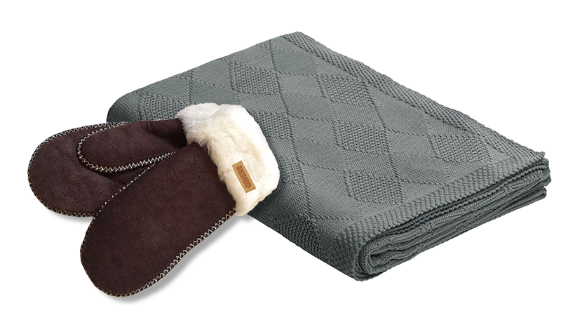 Плед и варежки