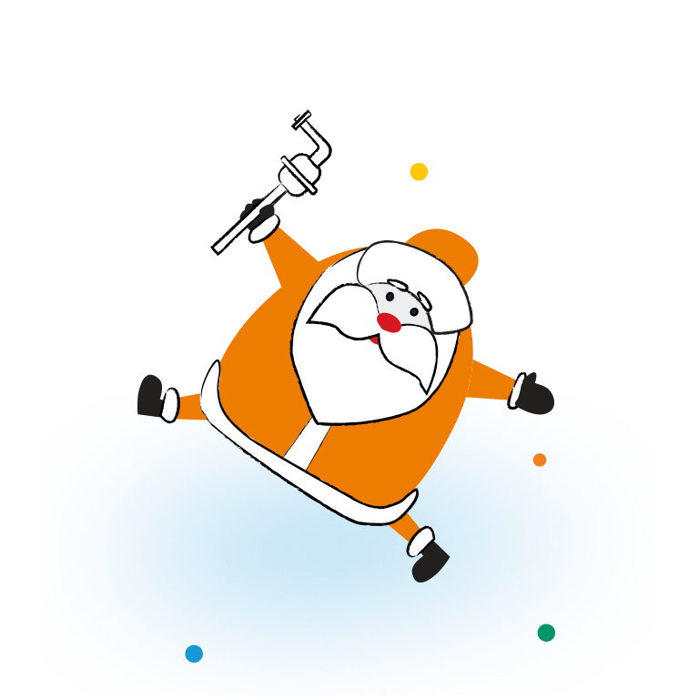 Оранжевый Дед Мороз