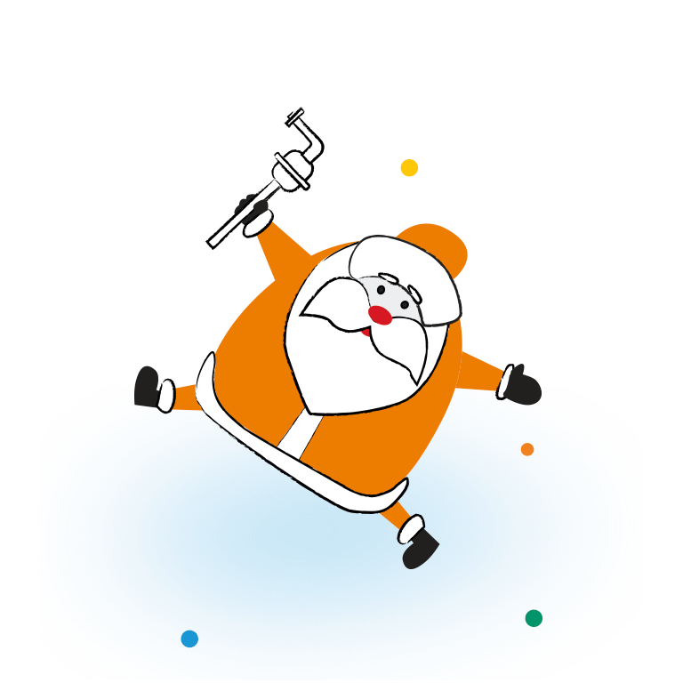 Оранжевый Дед Мороз