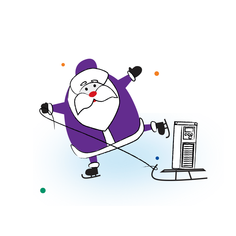 Сиреневый Дед Мороз