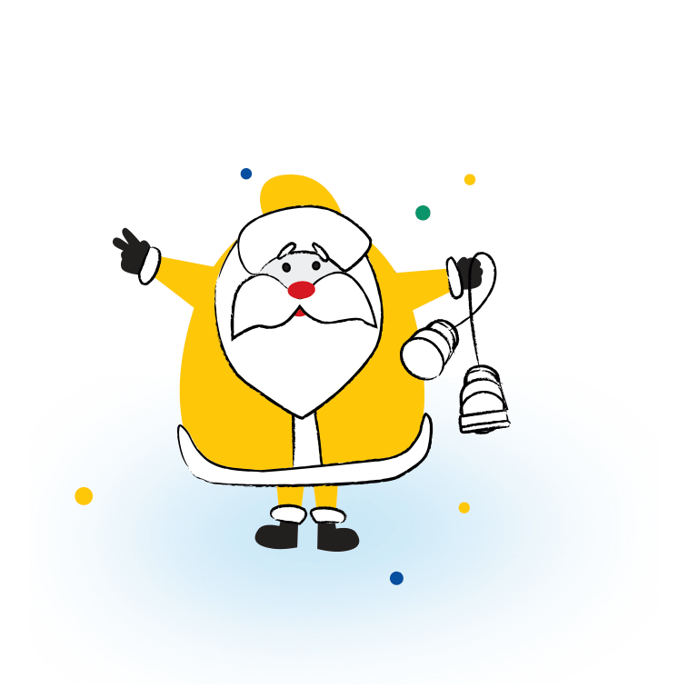 Желтый Дед Мороз