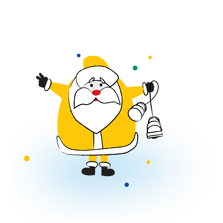 Желтый Дед Мороз